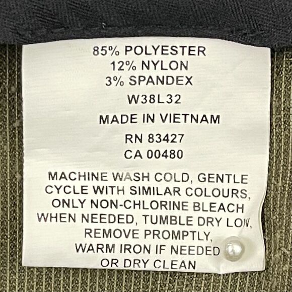 Alan Flusser Corduroy Pants Mens 38X32 Green Straight Leg Flat Front Trousers - Picture 3 of 12